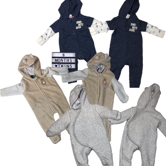 Carter's Other - Twin baby winter suits 6 months